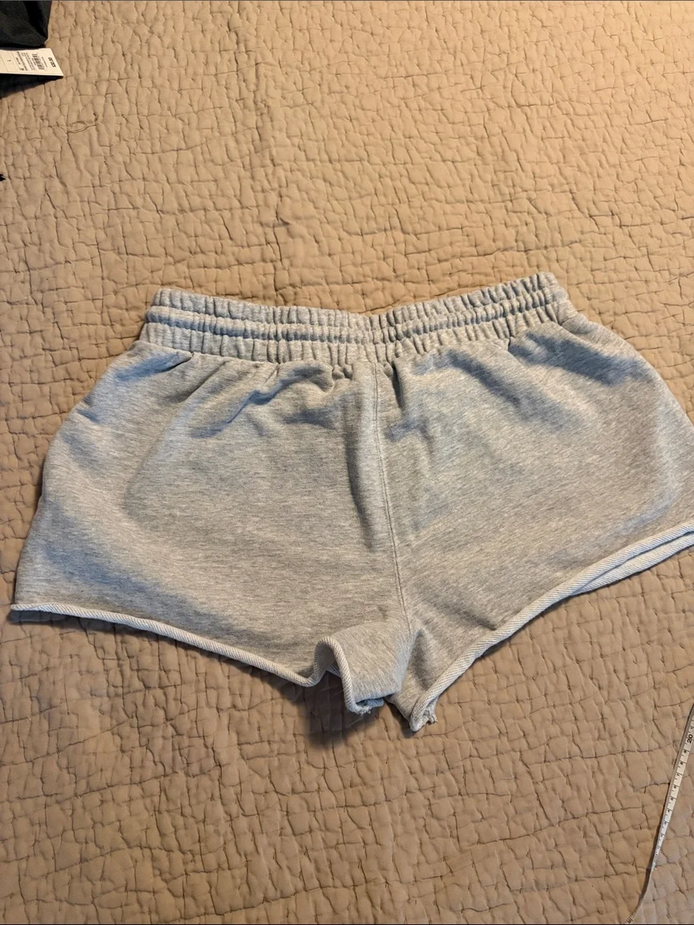 Parke Light Gray Athletic Lounge Shorts with Drawstring